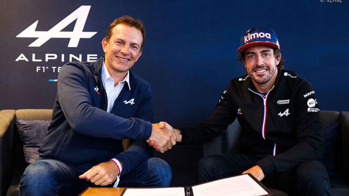 Rossi ha anunciado la extensión del contrato de Alonso con Alpine