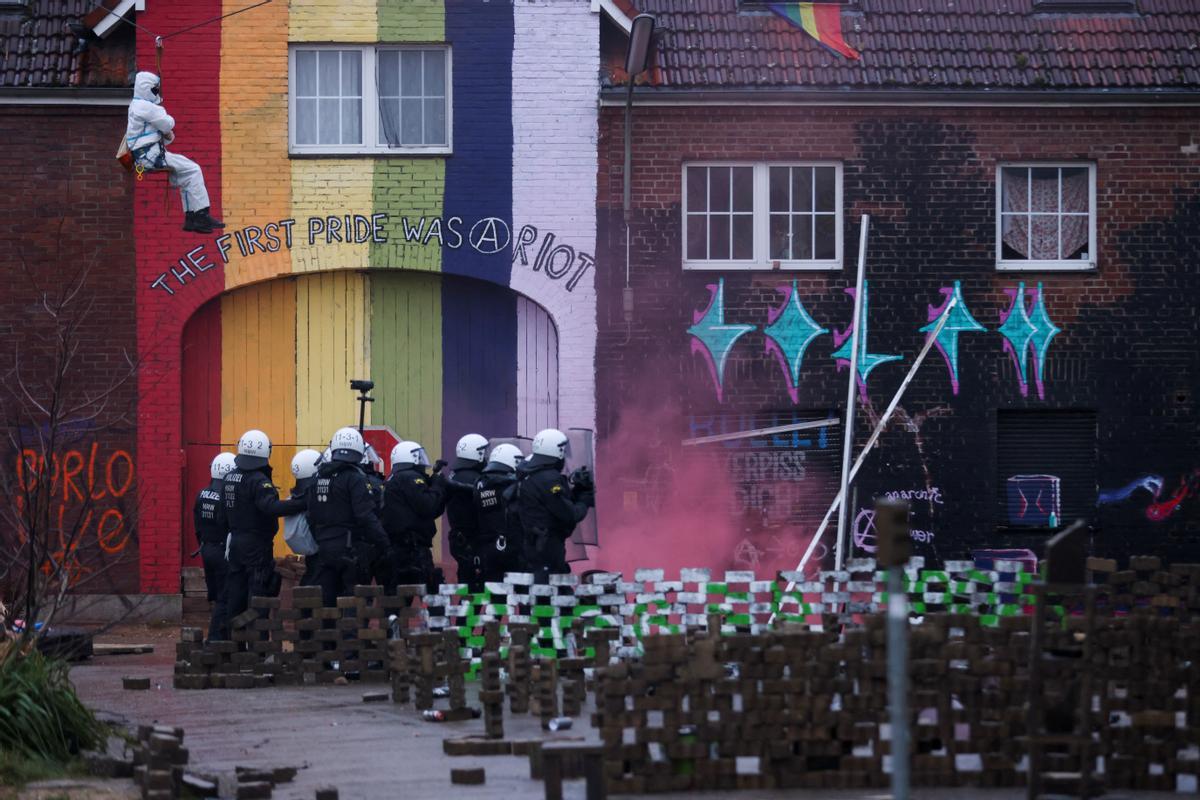 Protesta contra una mina de carbón en Alemania