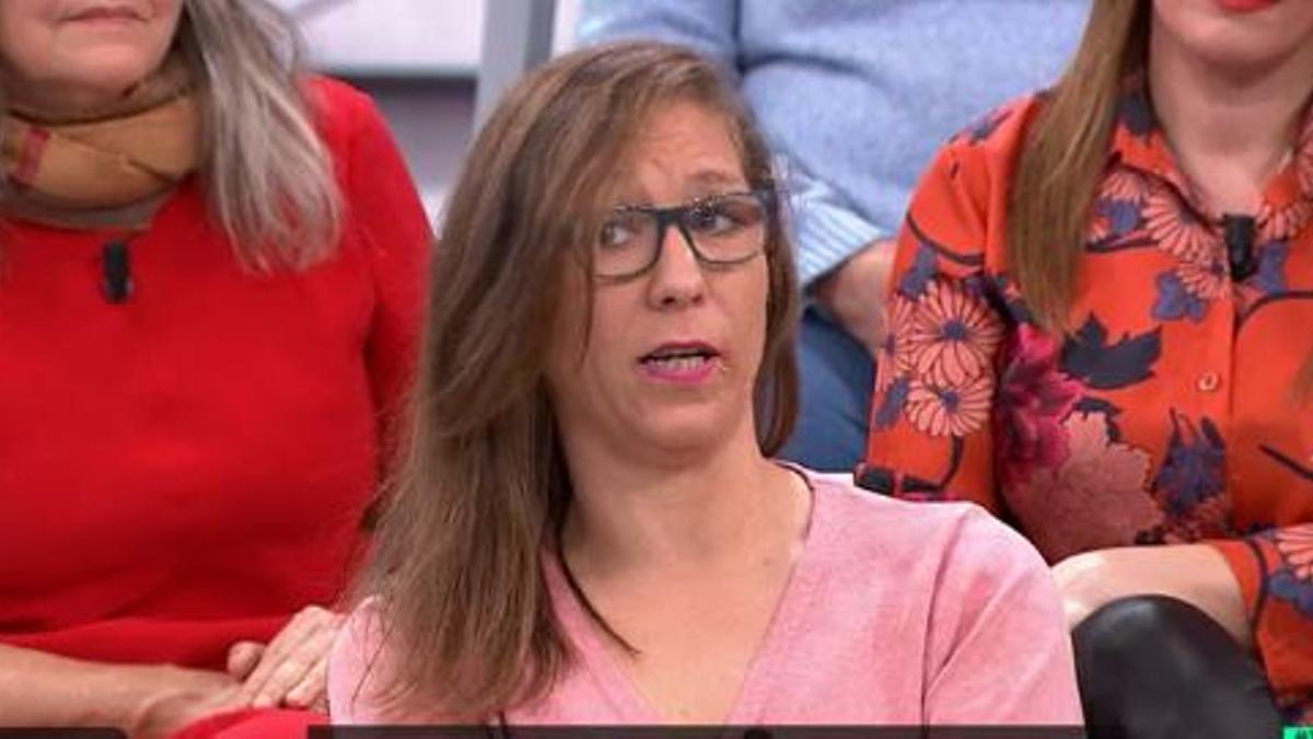 Alicia en un programa de La Sexta