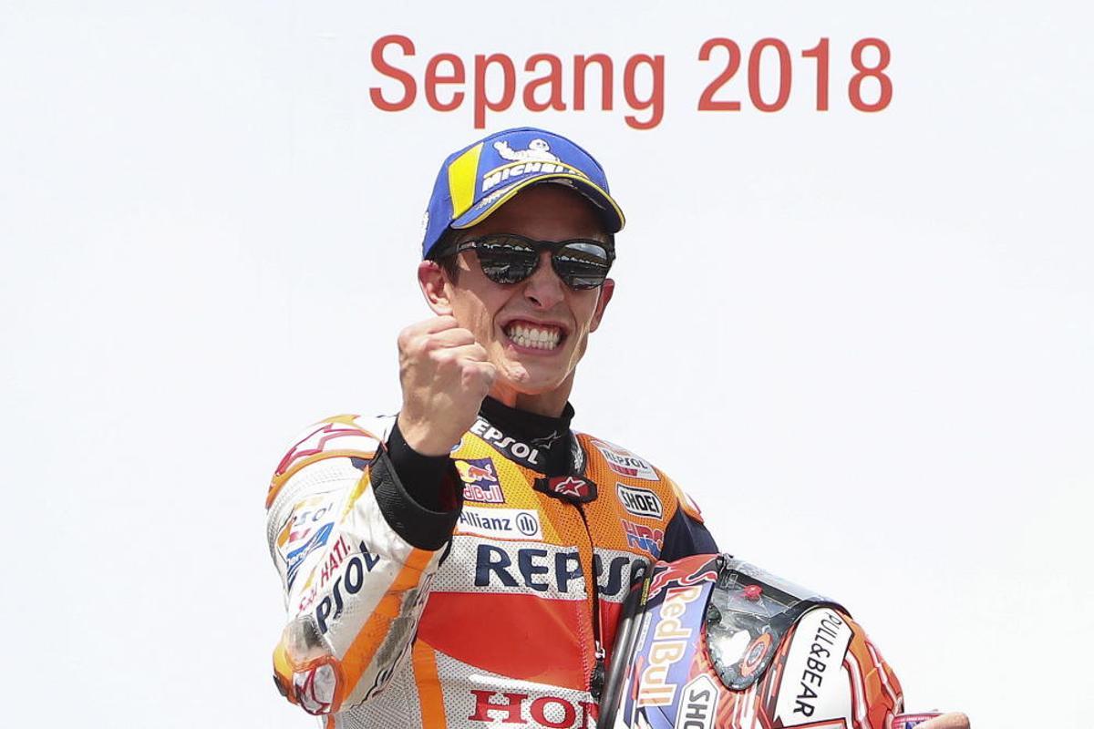 Las fotos de la victoria de Márquez en Malasia. Las fotos de la victoria de Márquez en Malasia.