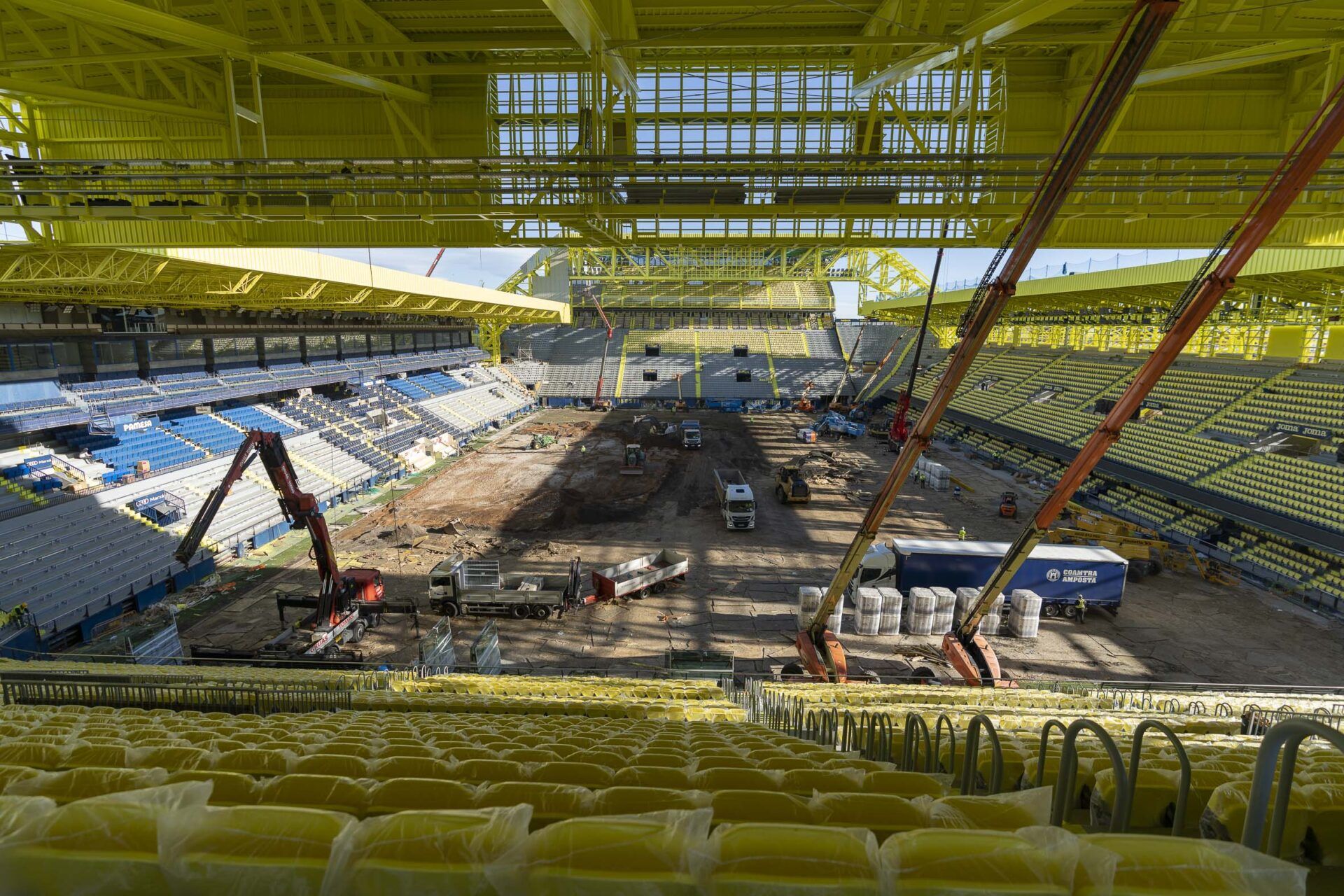 El interior del estadio continuará su remodelación tras el 31-D.