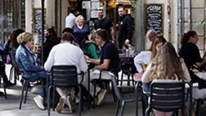 Terrassa d’un restaurant a Barcelona. | ANNA PUIT