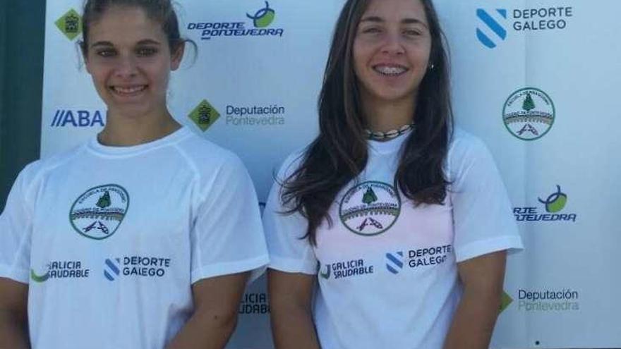 Jenifer Casal y Antía Jácome acudieron el Mundial. // FdV