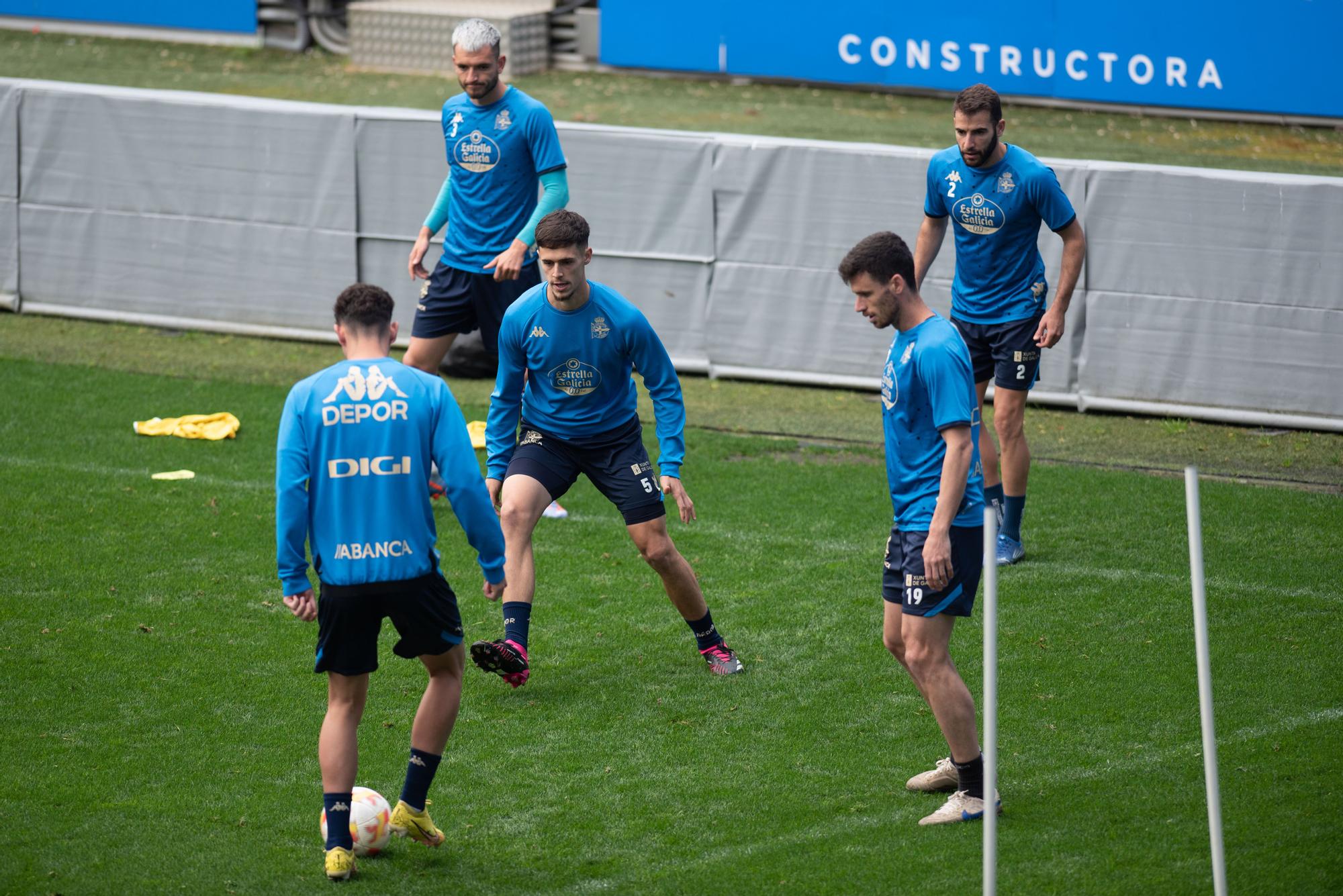 El Dépor prepara en Riazor el partido de Córdoba