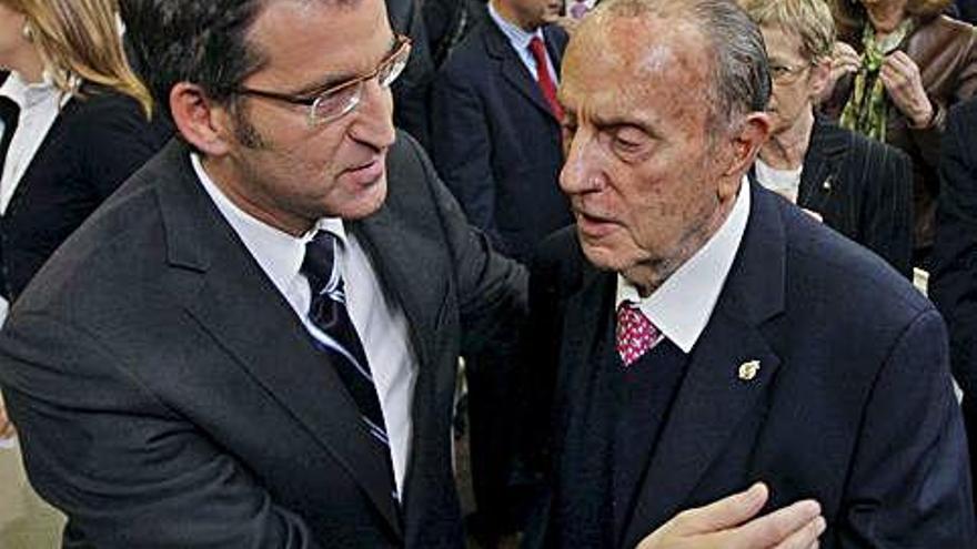 Núñez Feijóo y Fraga, en una imagen de 2010.
