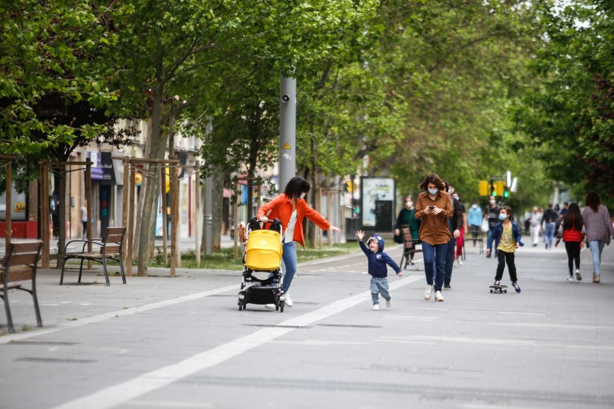 Los niños y niñas vuelven a las calles de Zaragoza