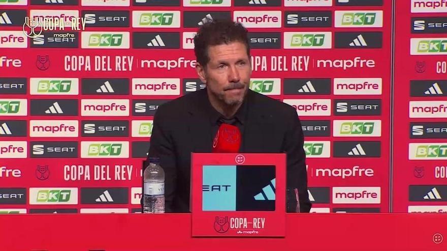 Simeone: "Somos el Atlético, destinados a sufrir"