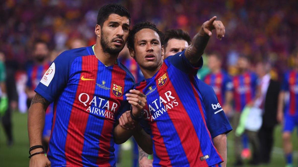 Luis Suárez y Neymar Junior coincidieron durante tres temporadas en el FC Barcelona