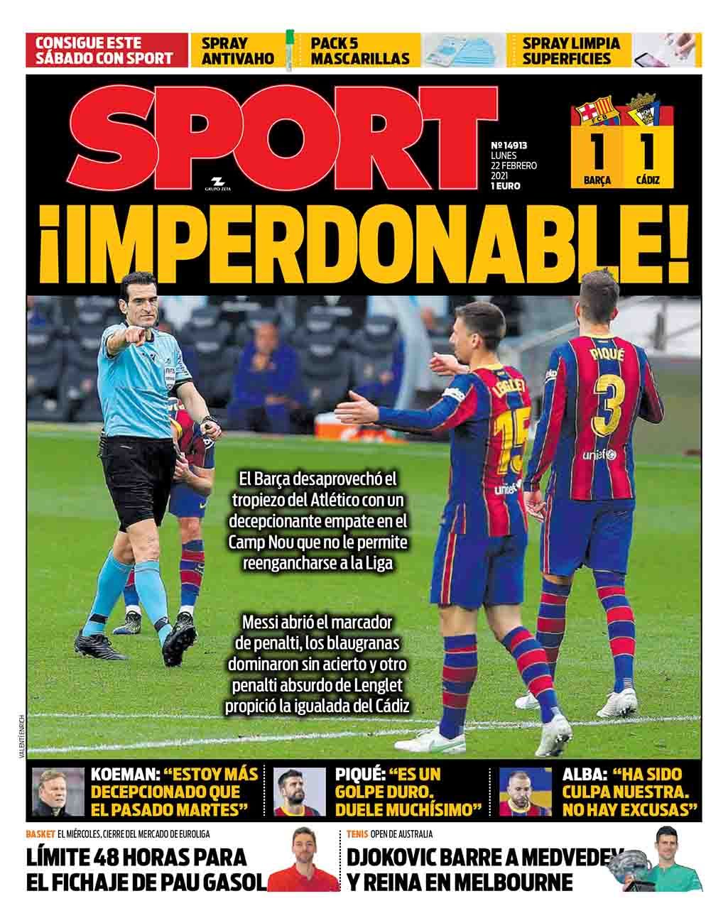 Portada 22 de febrero