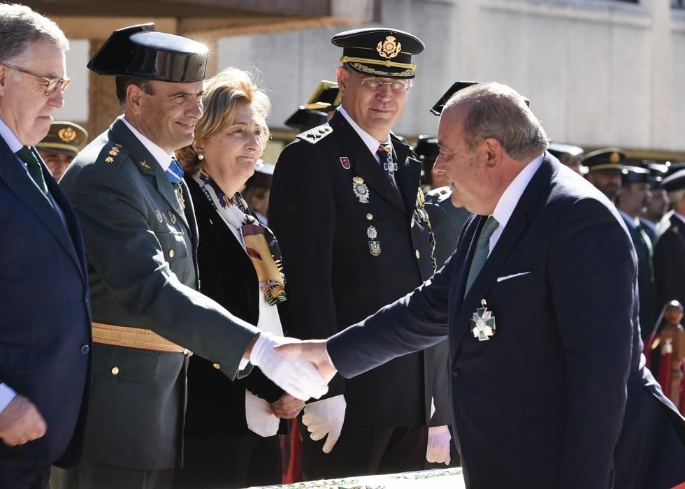 Celebración del día del Pilar en el cuartel del Rubín, en Oviedo