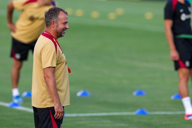 Así ha sido el entrenamiento del Barça en la Base Naval de la Marina de Annapolis para preparar el clásico