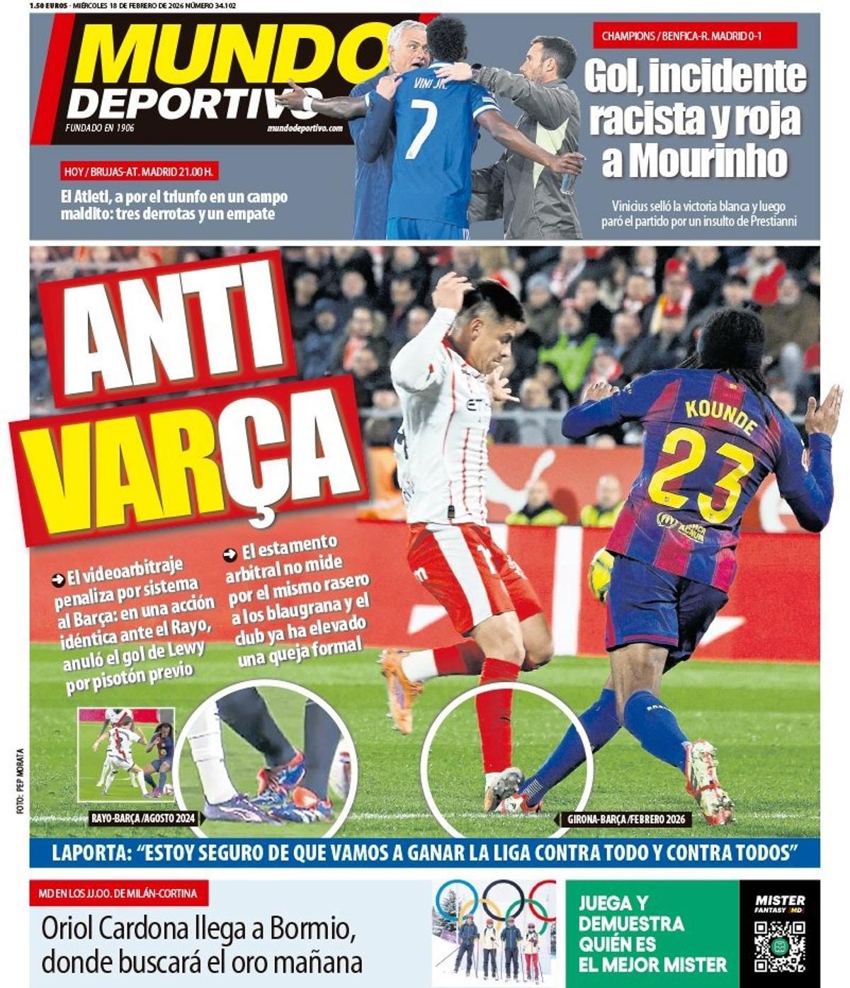 Las portadas de la prensa deportiva de hoy