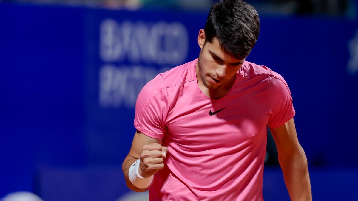 Carlos Alcaraz, en el partido de cuartos de final de Buenos Aires