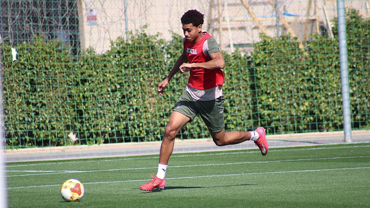 César Bonafé, durante un entrenamiento.