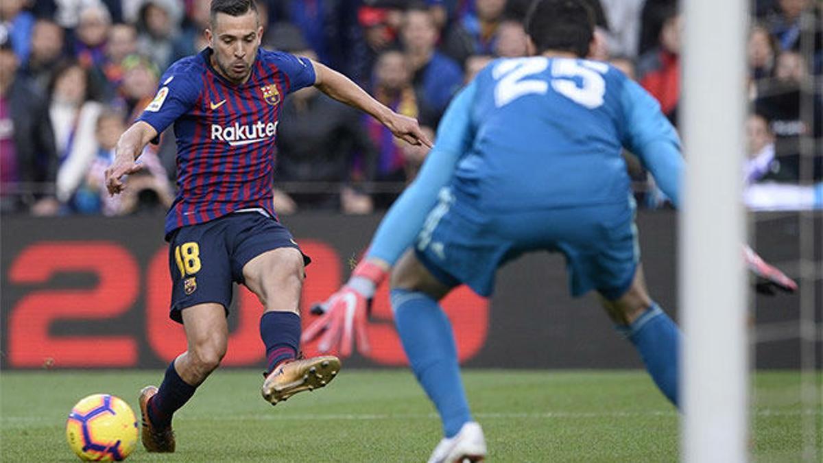 Nadie hace los pases de la muerte de Jordi Alba... y Coutinho no falló