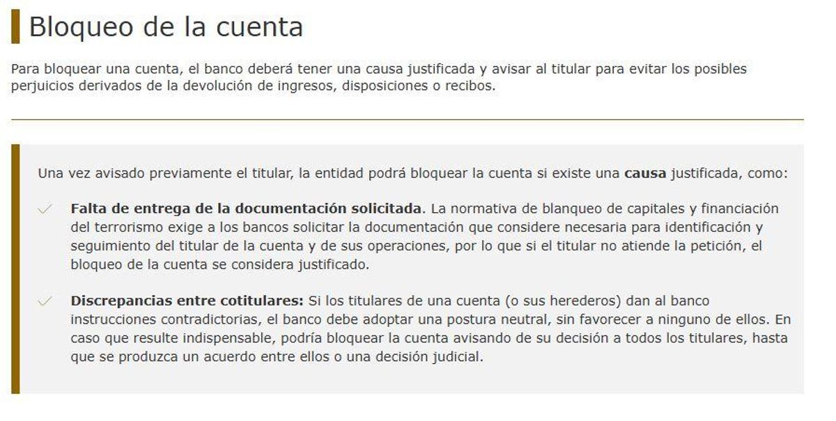 Causas por las que pueden bloquearte la cuenta