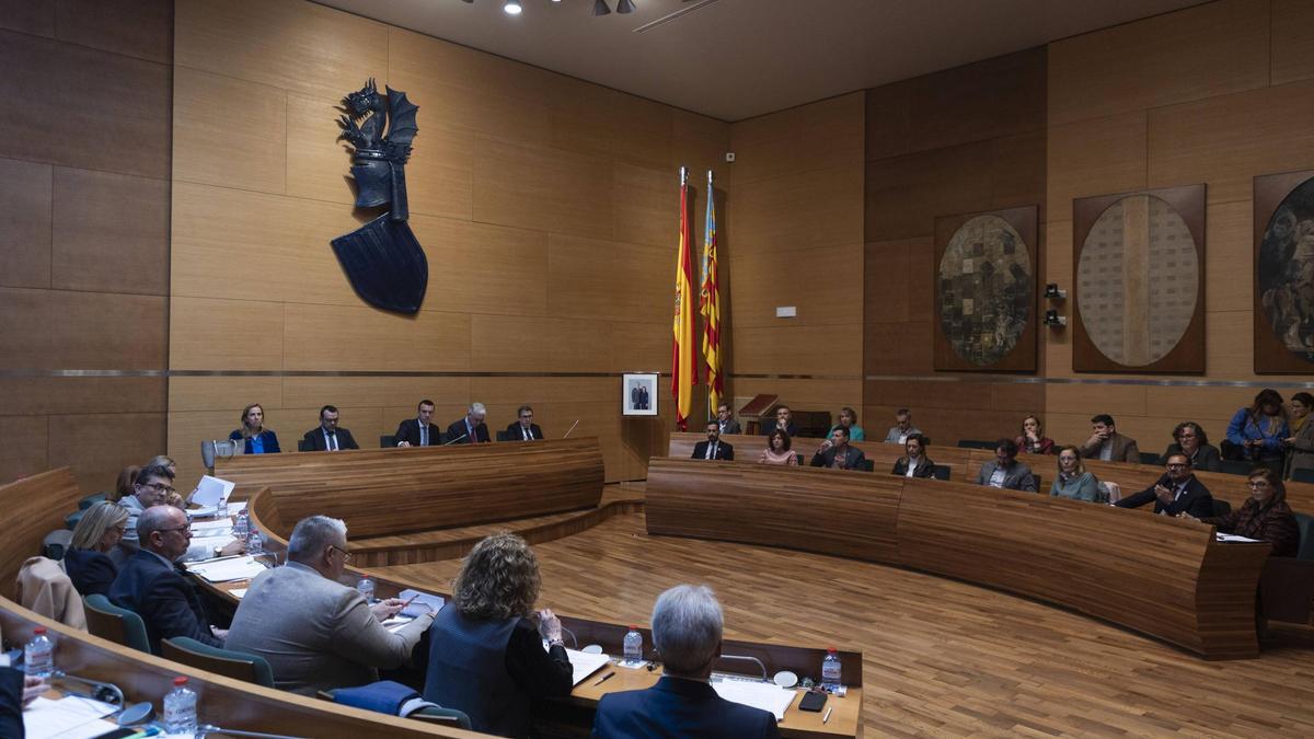 Pleno de la Diputación de Valencia, en una imagen de archivo.