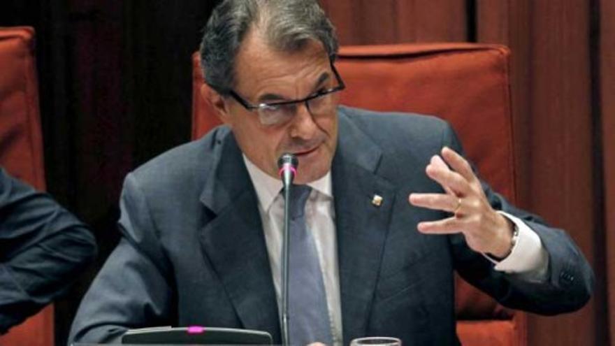 Artur Mas comparece en el Parlamento de Cataluña por la presunta financiación irregular de CDC