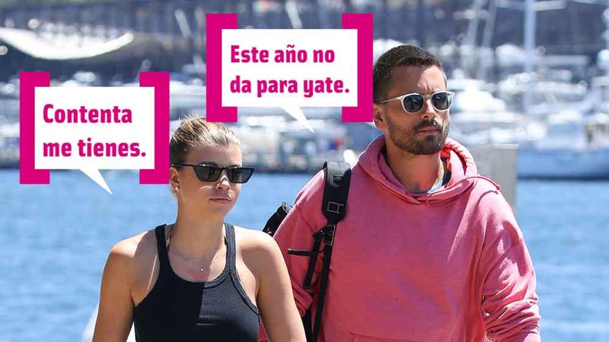 Sofia Richie y Scott Disick paseando por Marbella