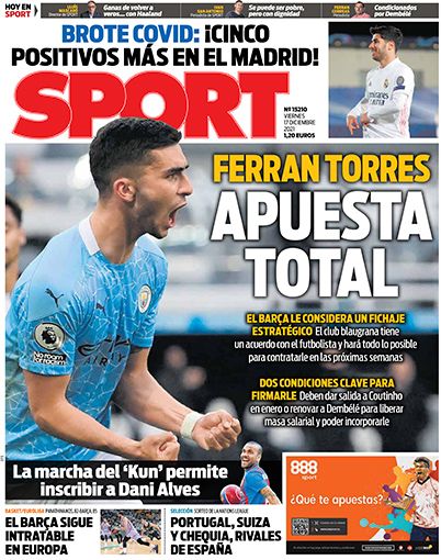 Esta es la portada de SPORT