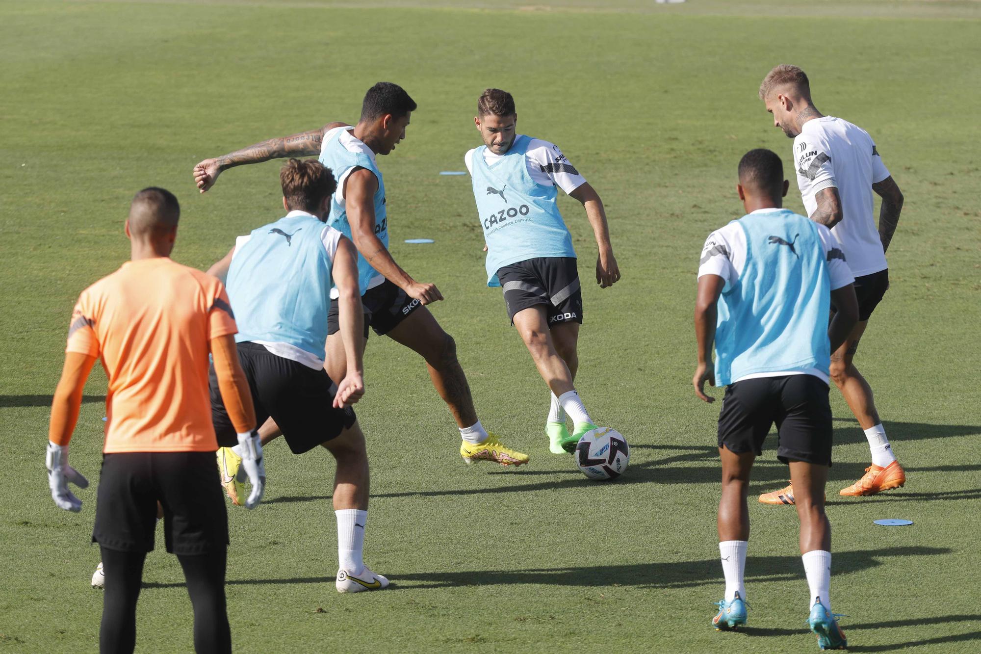 Entrenamiento previo a la segunda jornada de Laliga frente al Athletic de Bilbao