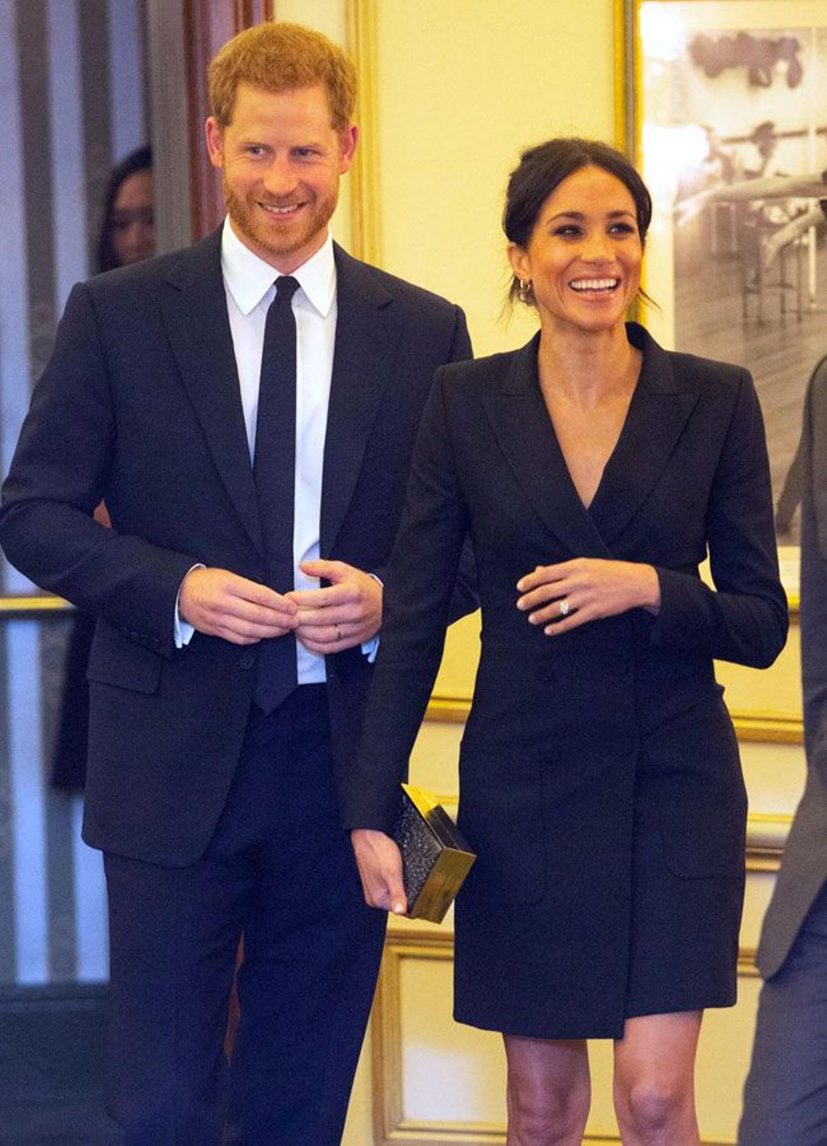 Meghan Markle y el Príncipe Harry, en una función benéfica