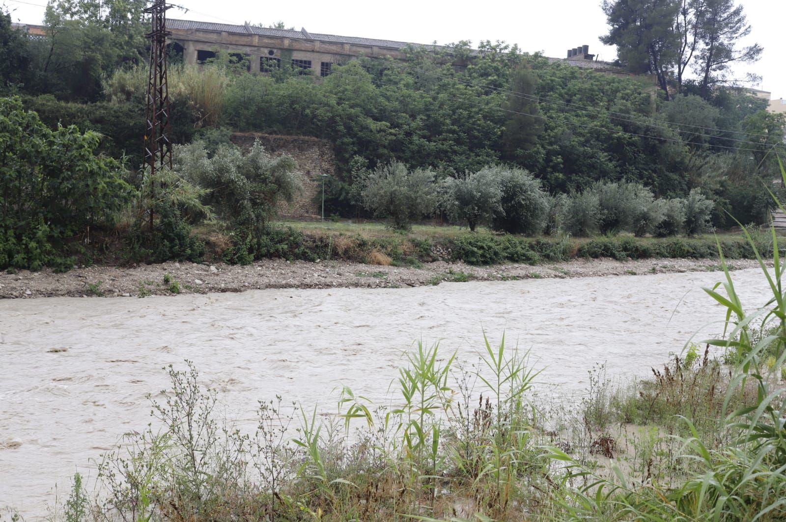 Así están siendo las lluvias torrenciales en Ontinyent