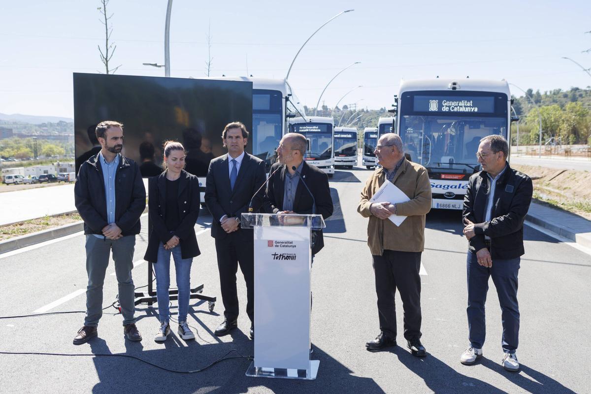 Presentació dels nous busos elèctrics de la xarxa interurbana del Bages