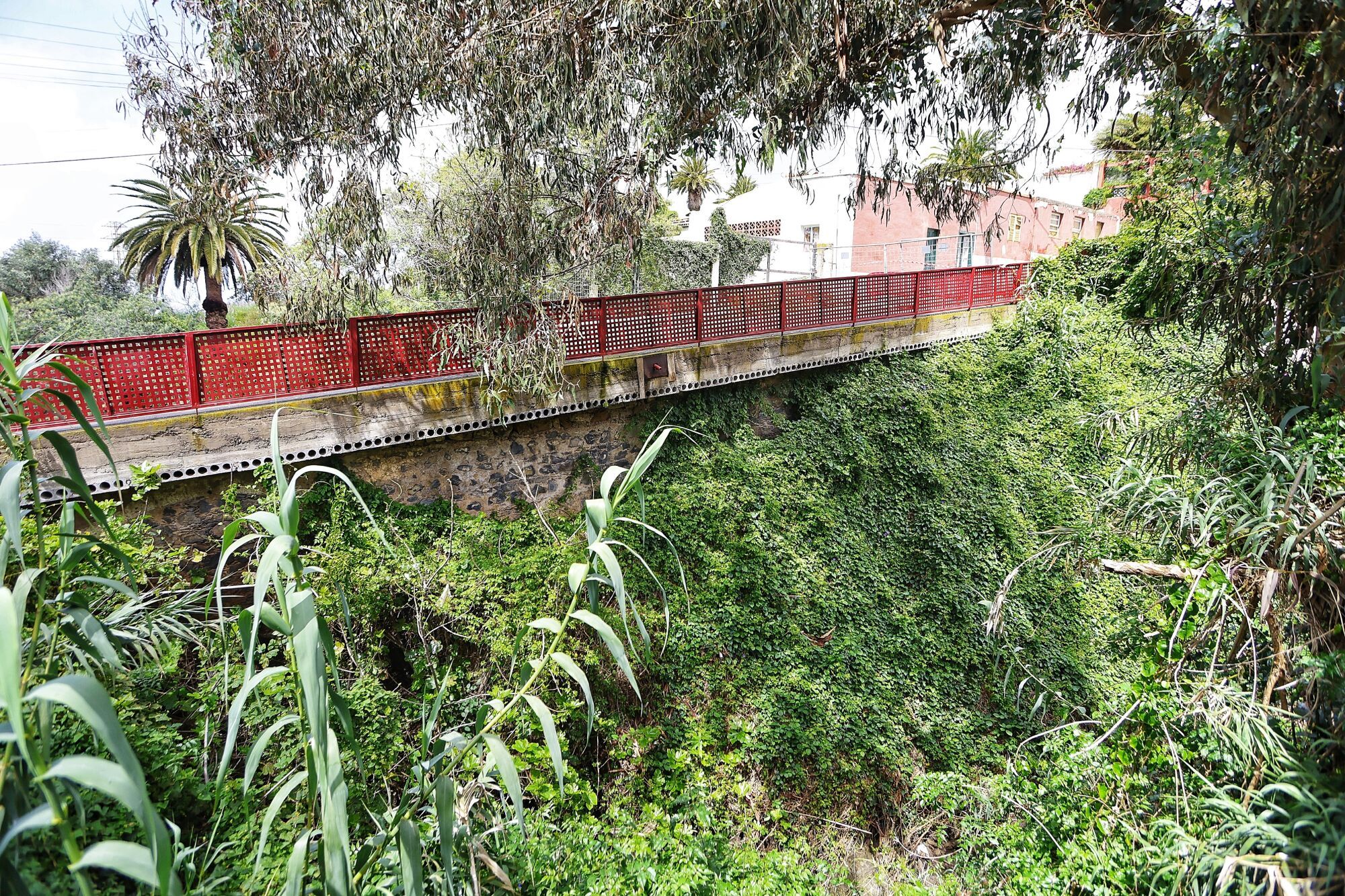 Derrumbe de un puente en Tacoronte
