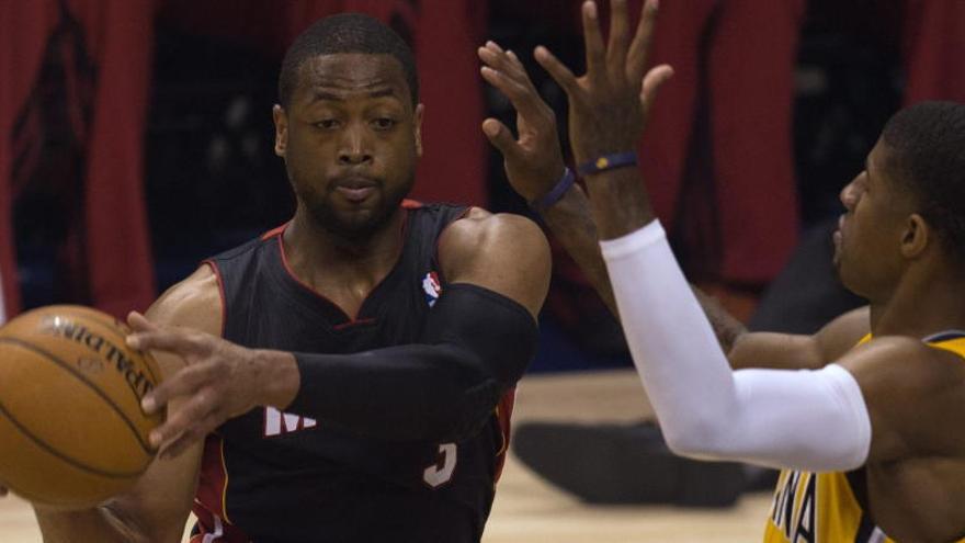 Dwyane Wade en una acción del partido.