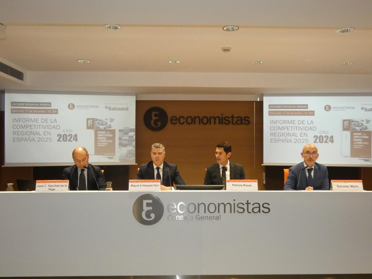 Presentación del informe de competitividad regional, este miércoles en Madrid.