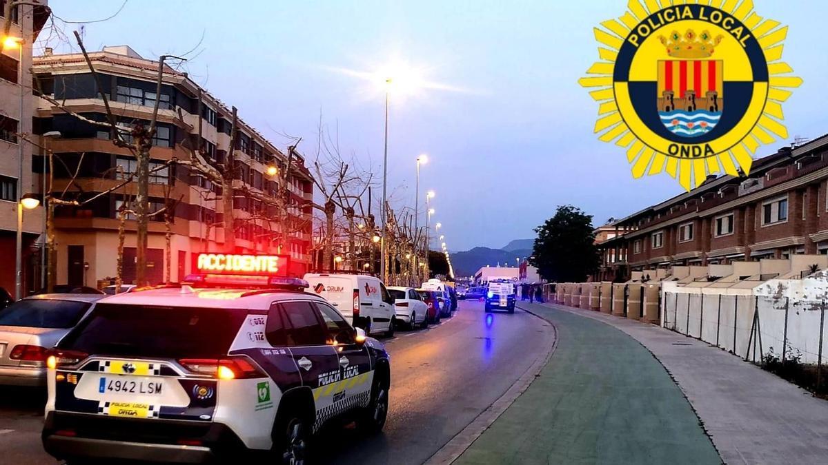 La Policía Local de Onda detuvo al autor del accidente