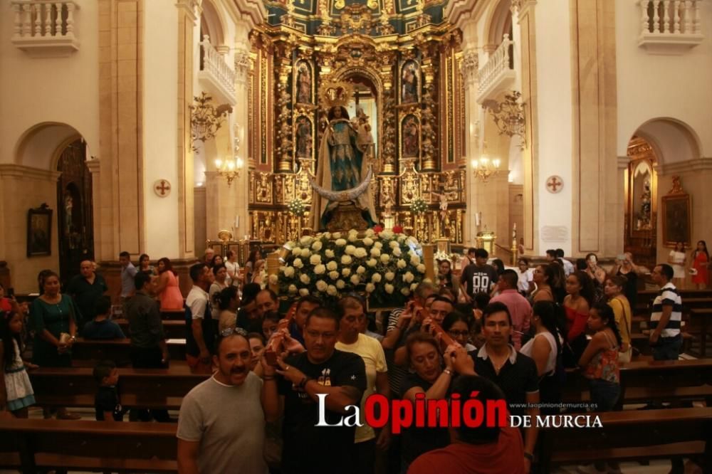 Procesión de la Virgen del Cisne en Lorca