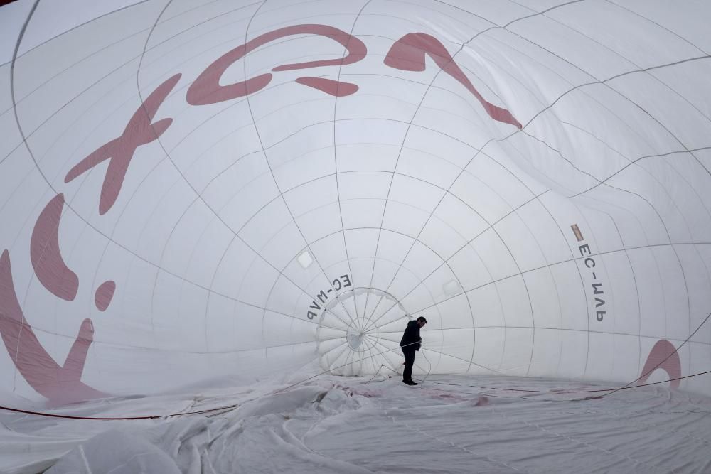 El globo de Gijón sobrevuela la ciudad