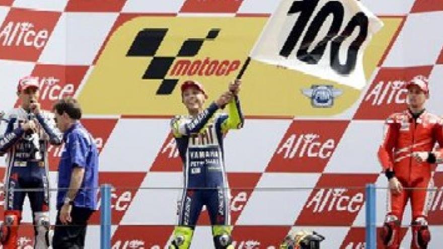 Rossi logra una victoria centenaria
