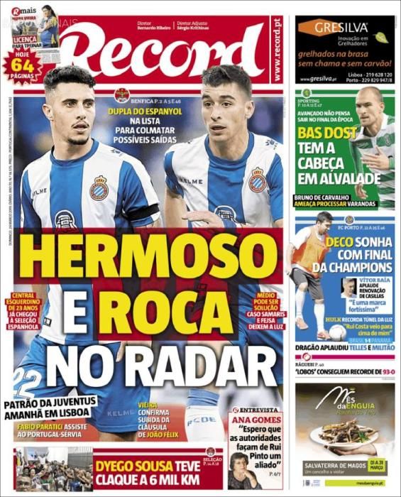 Portada RECORD domingo 24 de marzo de 2019