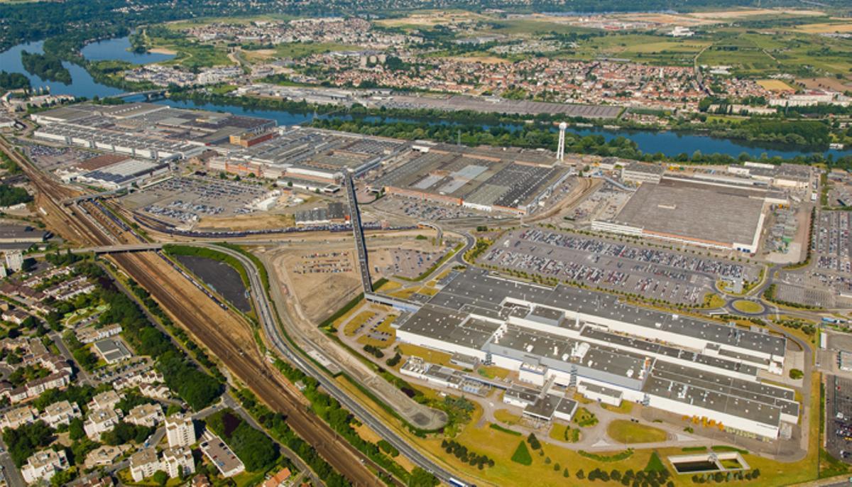 Vista aérea de la planta de Poissy en Francia