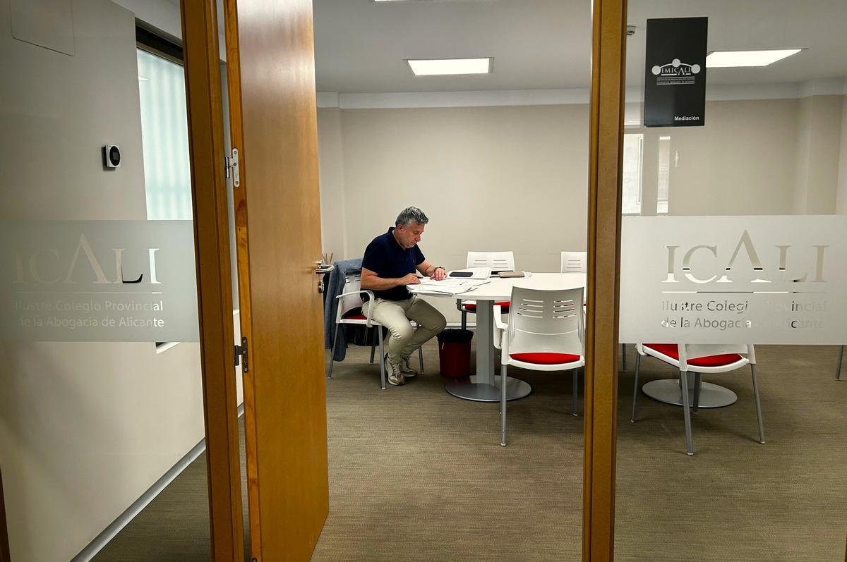 Instalaciones de la sede de Alicante de ICALI para celebrar los actos de conciliación.