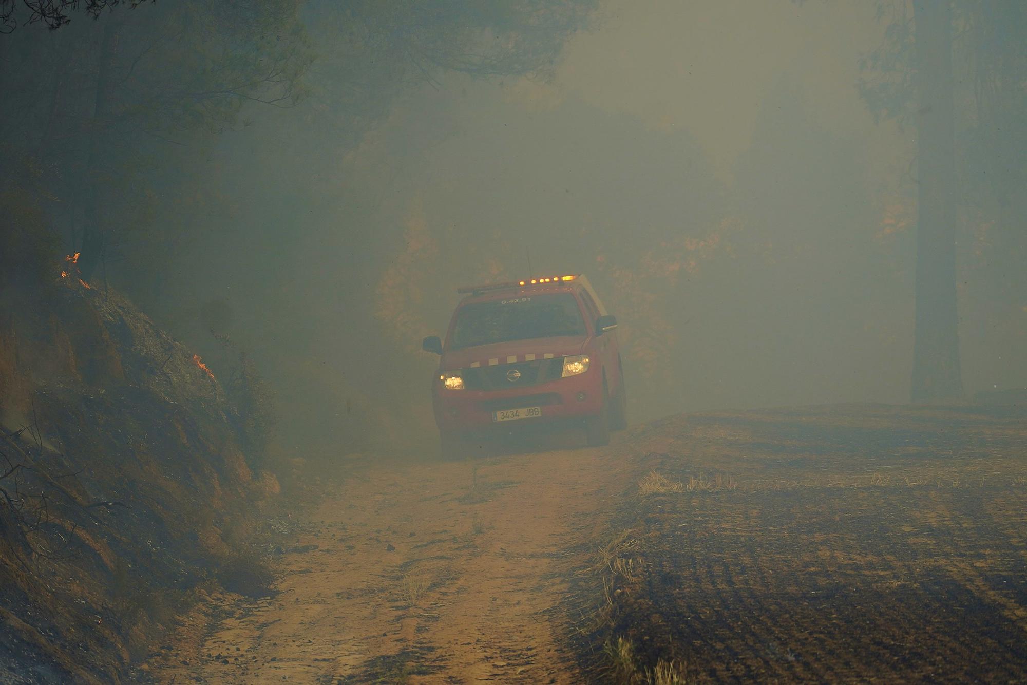 Les imatges de l'incendi de Ventalló i Vilopriu