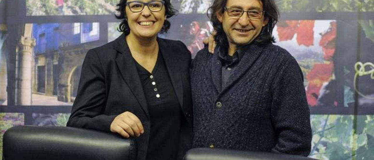 Cristina Alcalá junto a Felicísimo Pereira. // Brais Lorenzo