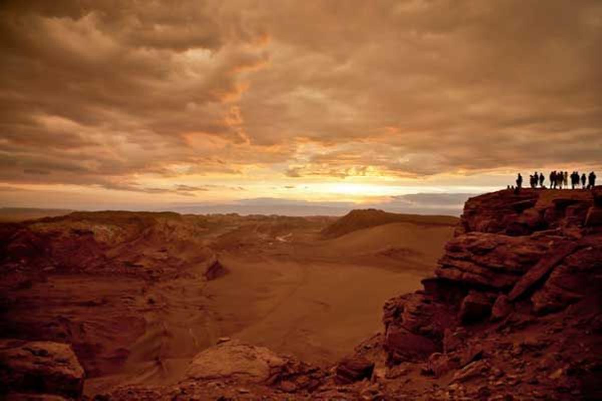 Valle de la Luna en la región de Antofagasta en el desierto de Atacama.