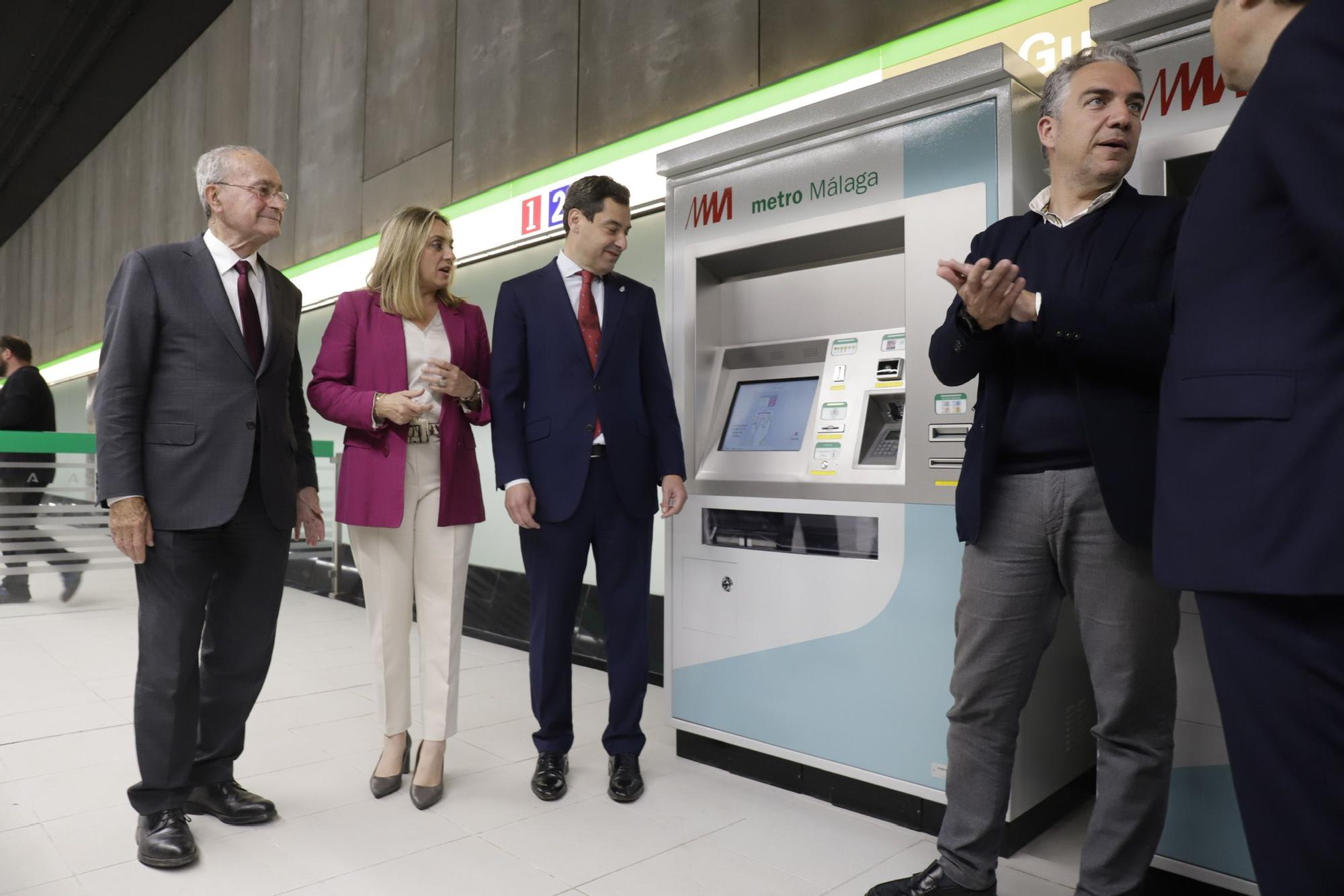 Inauguración de la estación Guadalmedina del metro de Málaga