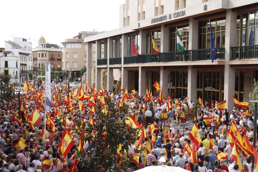 Concentraciones en Córdoba y en varios puntos de la provincia en defensa de España.