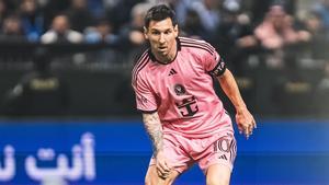 Lionel Messi durante el partido ante el Al Hilal