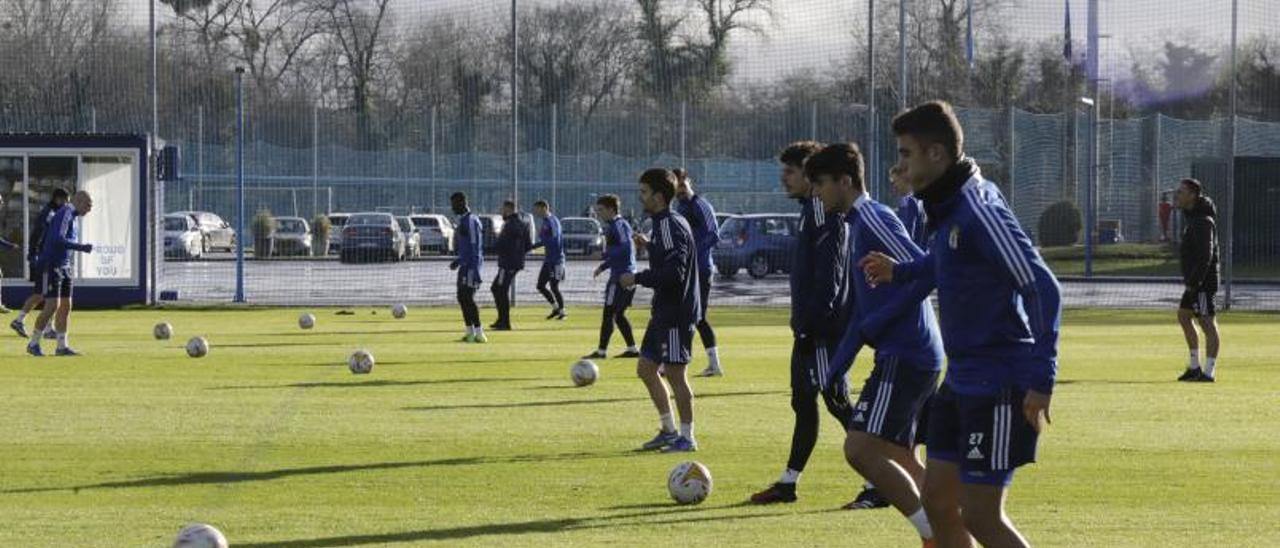 Un entrenamiento en El Requexón. | F. R.