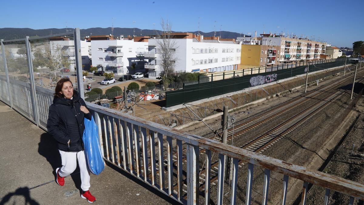 Vías del tren a su paso por Villarrubia.