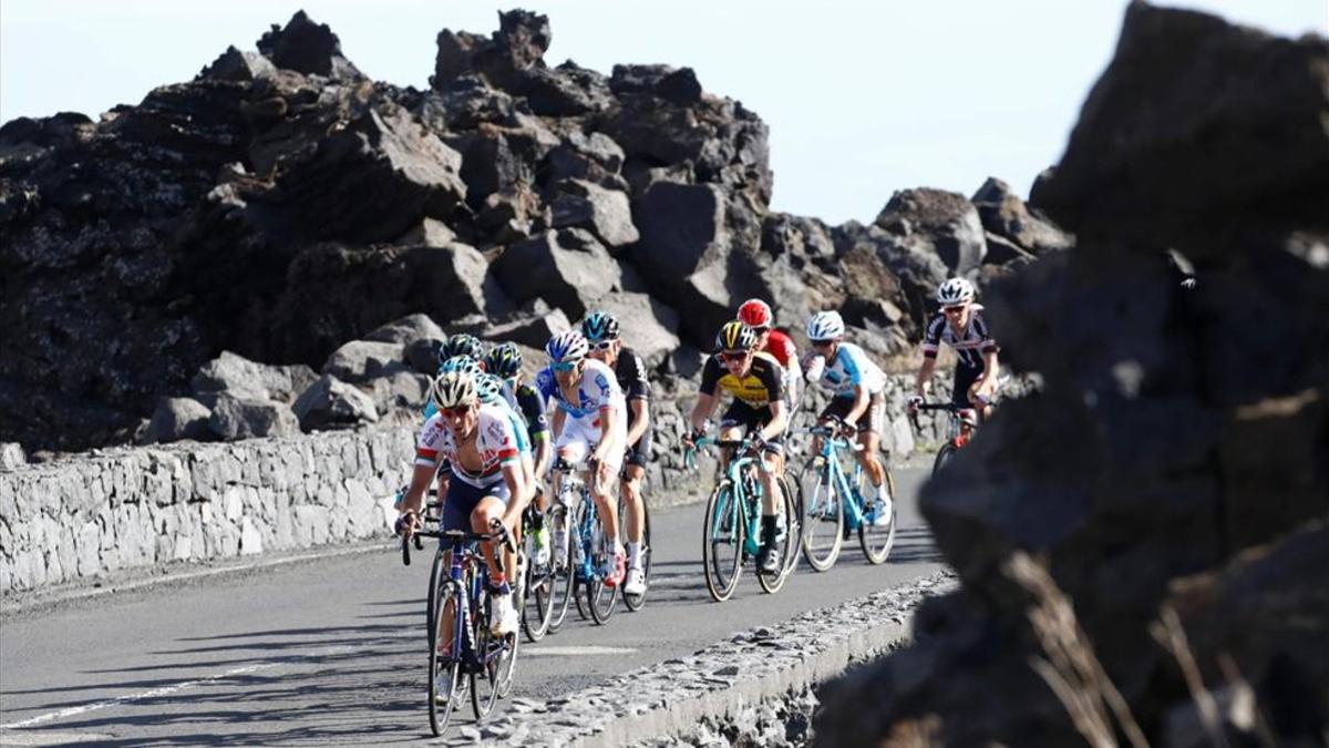 Una de las etapas del Giro que concluyó en la cima del Etna