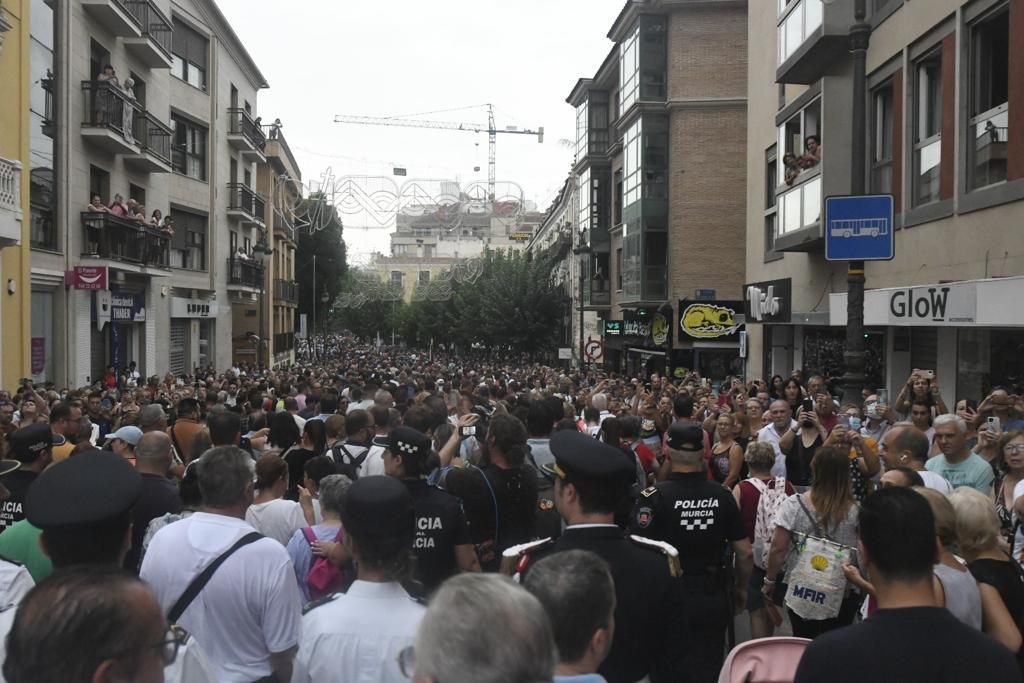 Romería de Murcia: primer tramo del recorrido de la Fuensanta