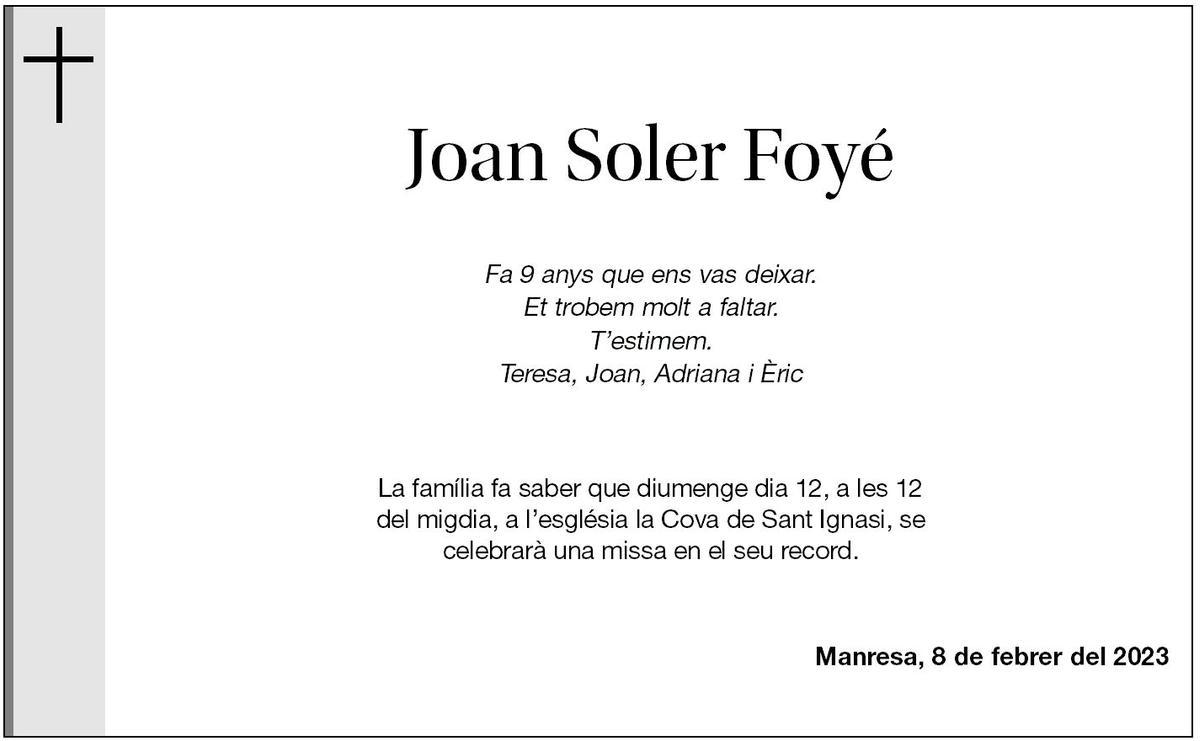 Joan Soler Foyé