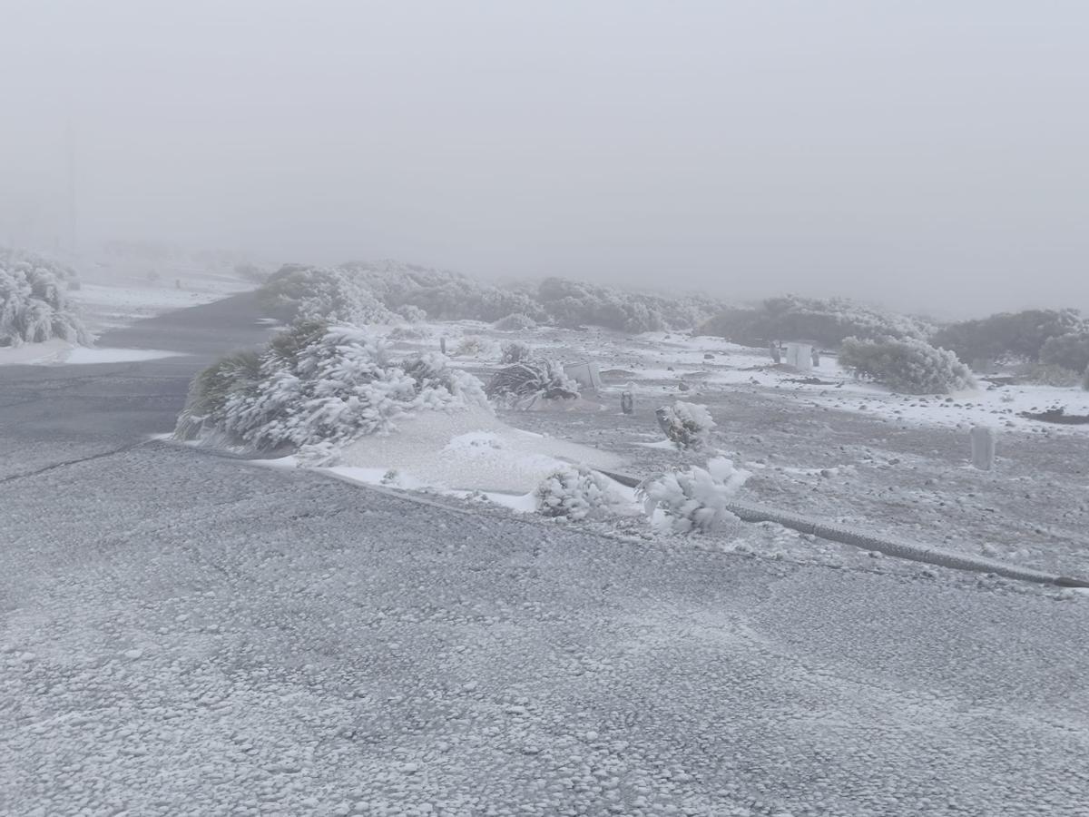 Nieve en Izaña